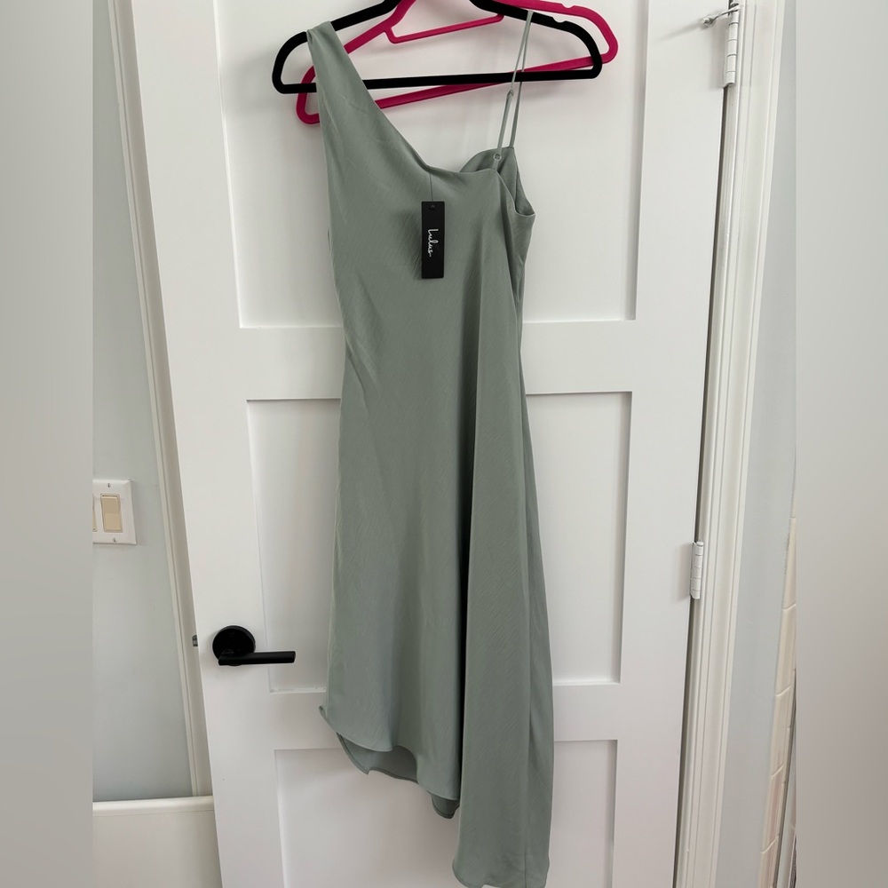 One shoulder cocktail dress